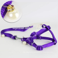 Best quality pet products dog harness with pearl pendant